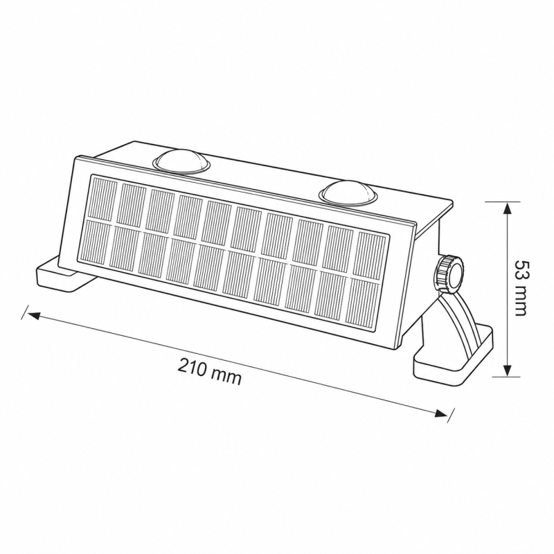 Фасадний світлодіодний світильник на сонячній батареї Horoz Electric MOLECUL-4 4W 4200K IP65
