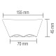 Світильник фасадний LED  "BAT-6T" 6W настінний