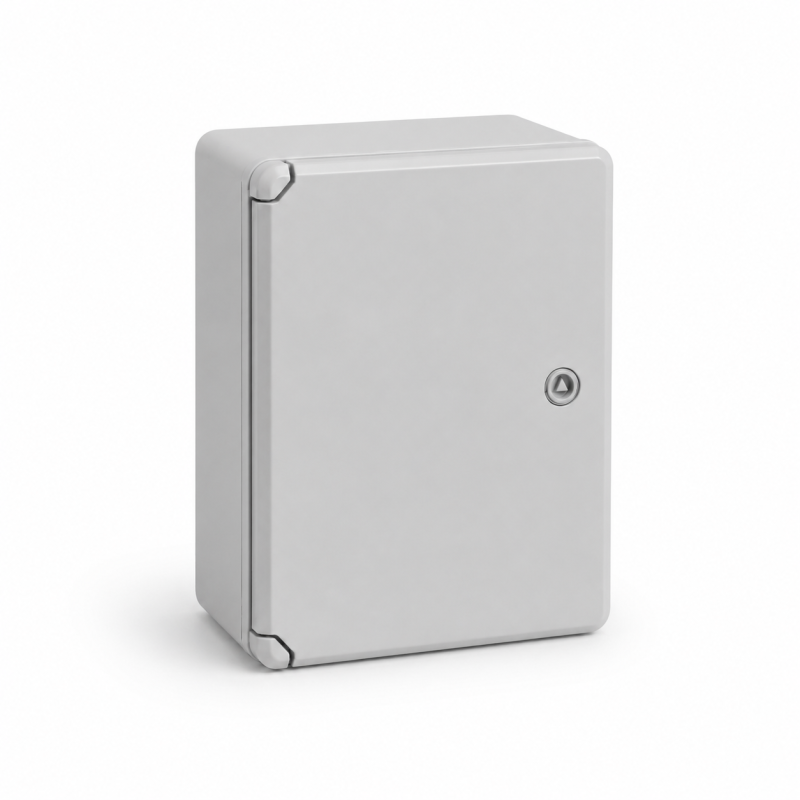 Бокс монтажний пластиковий 200×300×130 мм IP65 сірий 601-000-001-A130