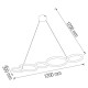 Люстра LED "OLYMPIC" 45W  чорна