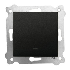Механізм вимикача 1-клв. чорний KARELL