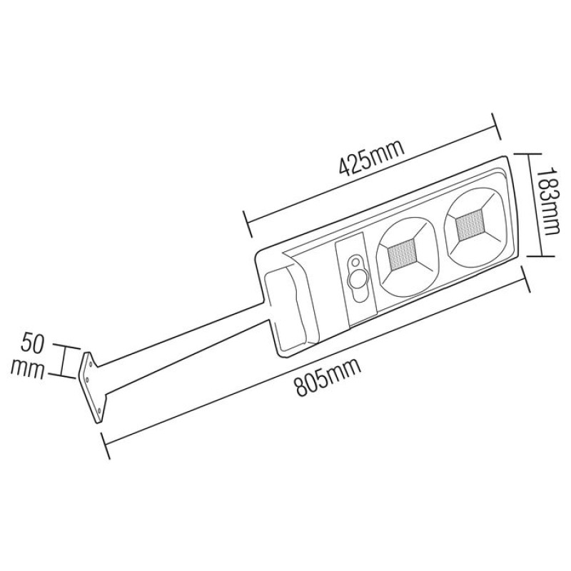 Світильник вуличний  на сонячній батареї LED "COMPACT-30" 30 W (074-010-0030-020)