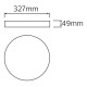 Світильник накладний  "ANDREA-30" 30W IP 54 6400K  білий 016-066-0030-010